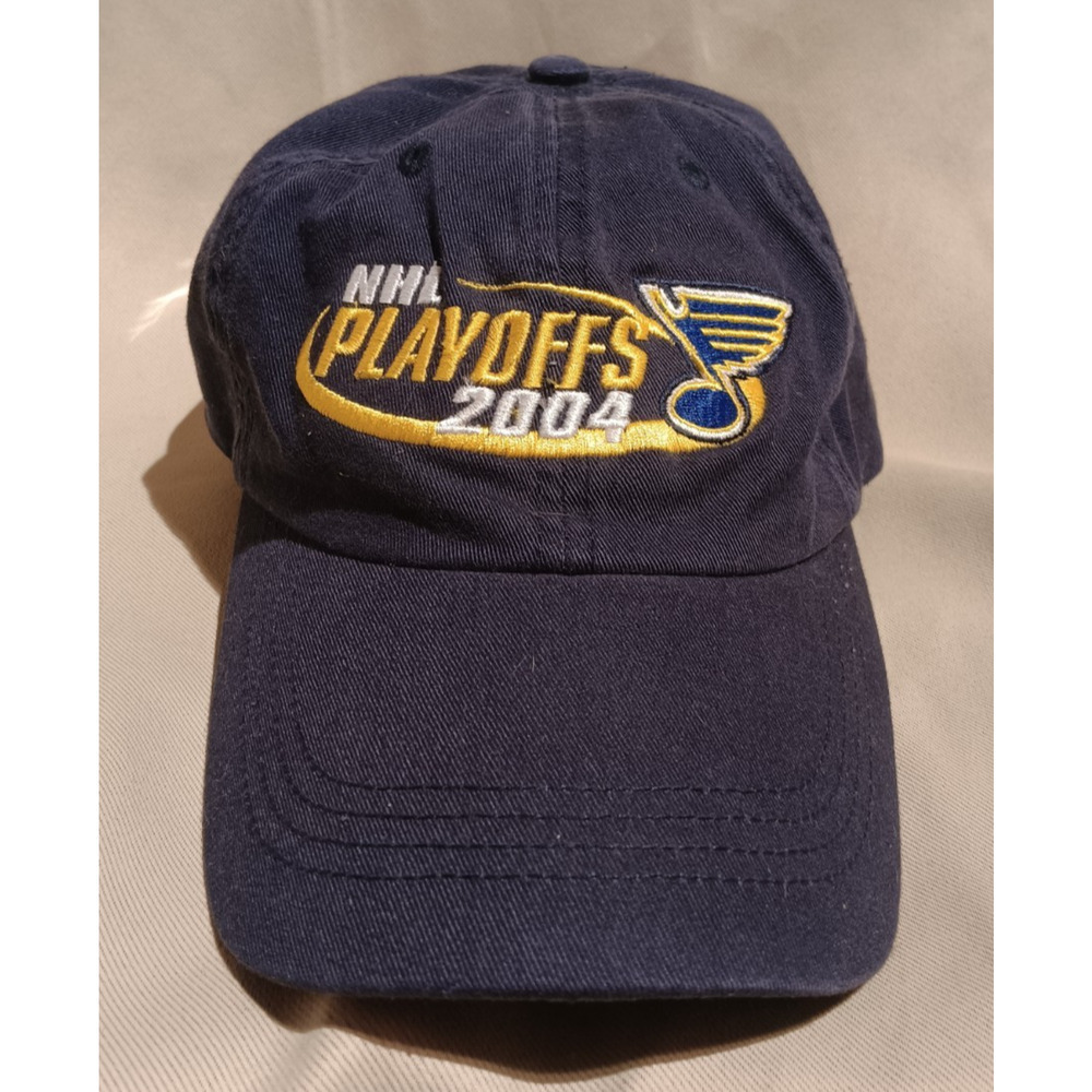St. Louis Blues Hat VTG 2004 NHL Playoffs Strapback Cap One Size W/Tag
